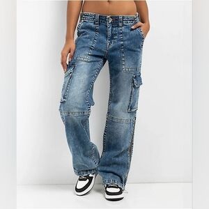 True Religion Big T Ricki Military Cargo jeans sz 31